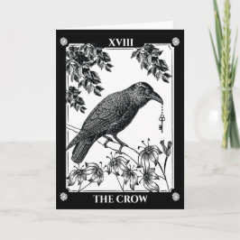 Tarot inspirou cartão de corvo de Halloween