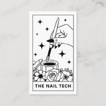 Tarot Nail Technician Nail Art Cartão de visita