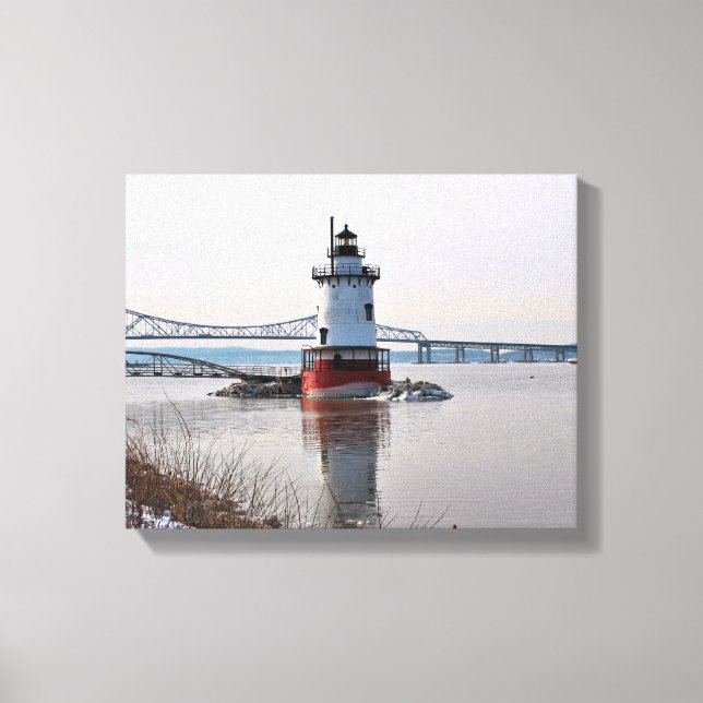 Tarrytown Lighthouse, Nova York Canvas Print (Frente)