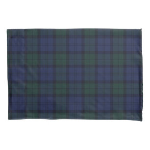 Tartan azul e verde da xadrez
