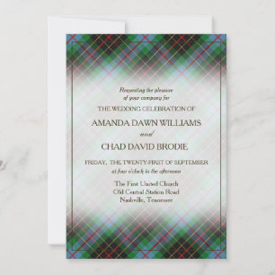 Tartan Beauty Clan Brodie caçando Xadrez escocesa