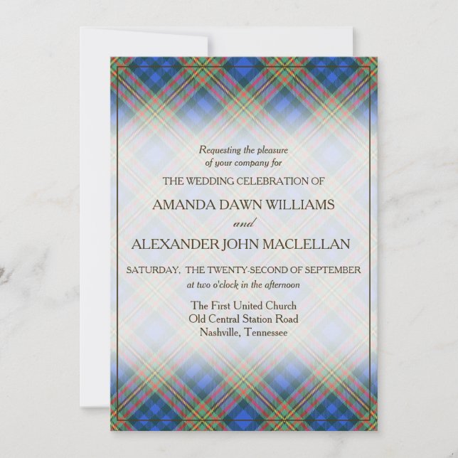 Tartan Beauty Clan MacLellan Xadrez escocesa (Frente)