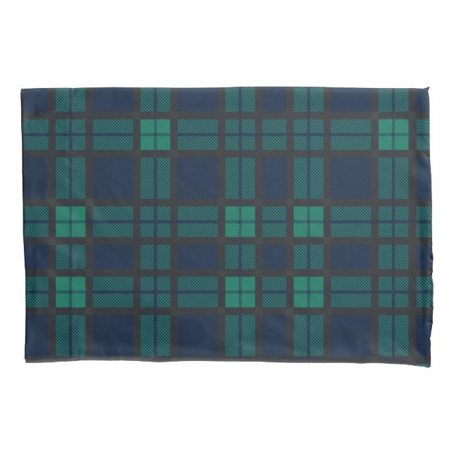 Tartan Clan Black Watch Xadrez Blue Green Check (Frente-Esquerda)