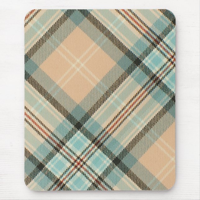 Tartan cor-de-rosa Mousepad de McAleer Diana (Frente)
