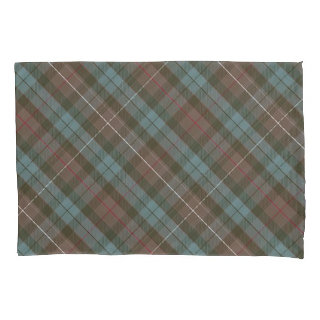 Tartan da caça de Fraser do clã resistido - girado (Frente)