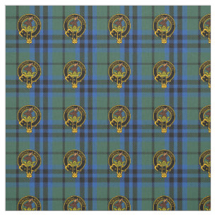 Tartan de Keith do clã & tecido antigos da crista