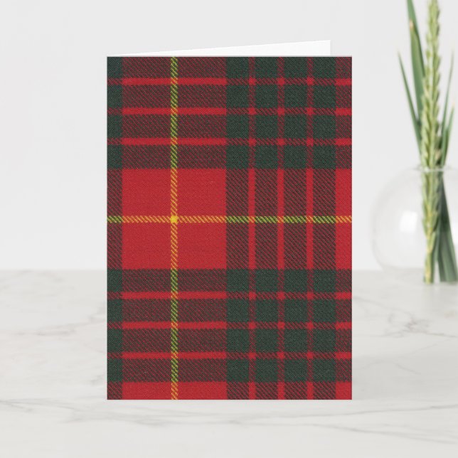 Tartan moderno do clã de Cameron do cartão (Frente)