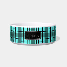 Tartan personalizou uma nova tigela de animais de