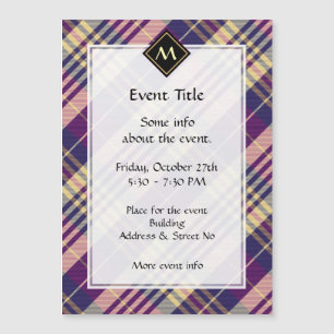 Tartan roxo, Dourado e azul