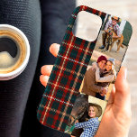 Tartan Xadrez 3 Foto Vertical<br><div class="desc">Capa de telefone de Xadrez de Tartan personalizada com 3 de suas fotos. O modelo de foto é configurado para exibir suas fotos no formato vertical de retrato. Projetado para o iPhone 13 Pro Max, mas ajustado muitos outros modelos. Se você escolher um modelo diferente, verifique se o design ainda...</div>