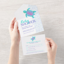 Tartaruga aqua cor-de-água rosa azul