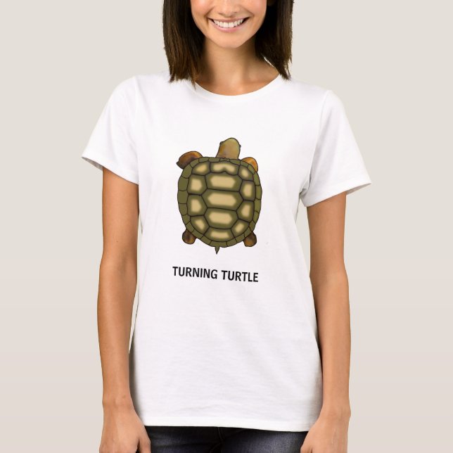 Tartaruga com T-Shirt de Tartaruga de Turning Edit (Frente)