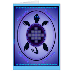 Tartaruga corajosa - cartão indicado por letras