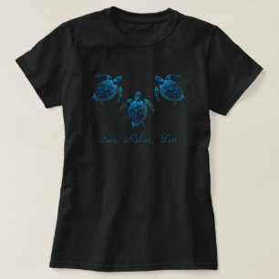 tartaruga-do-mar, T-Shirt digital azul