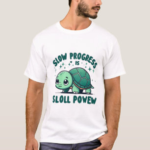 Tartaruga Lenta - Camiseta Motivacional de Animal