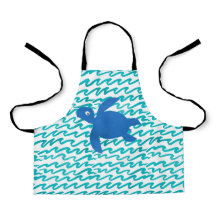 Tartaruga Marinha Aquarela Onda Shibori