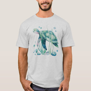 Tartaruga marinha e corais marinhos T-Shirt