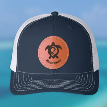 Tartaruga Marinha Monograma Estilo Maori Tribal No
