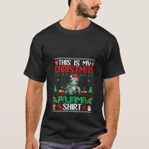 Tartaruga marinha Natal Pajama Camisa Santa Hat V