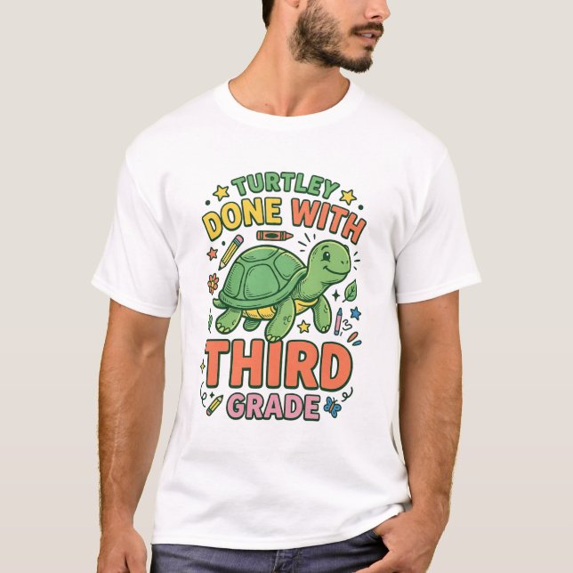 Tartaruga Terminada Com a Terceira Série Camisa da (Frente)