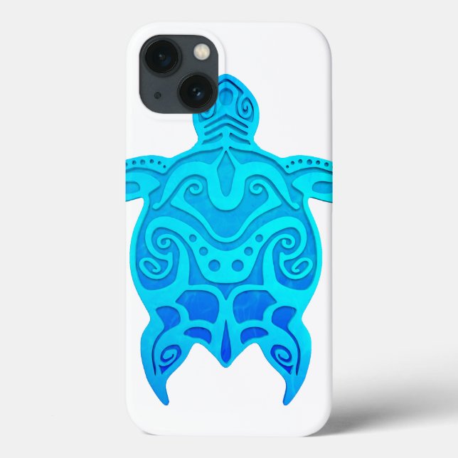 Tartaruga tribal azul (Verso)