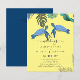 Tartarugas do Mar Casadas Amarelo Azul