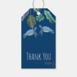 Tartarugas do Mar Casando Etiquetas de Presente Am