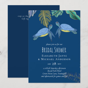 Tartarugas Marinhas Casamento Azul Amarelo