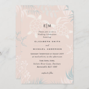 Tartarugas marinhas PRAIA Turquesa de Coral de Cas