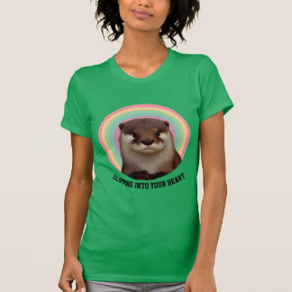 Tarte,Cute Rainbow Otter Vibes T-Shirt