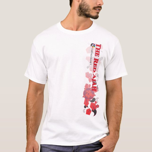 TarValon.Net Red Scattered Pennants T-shirt (Frente)