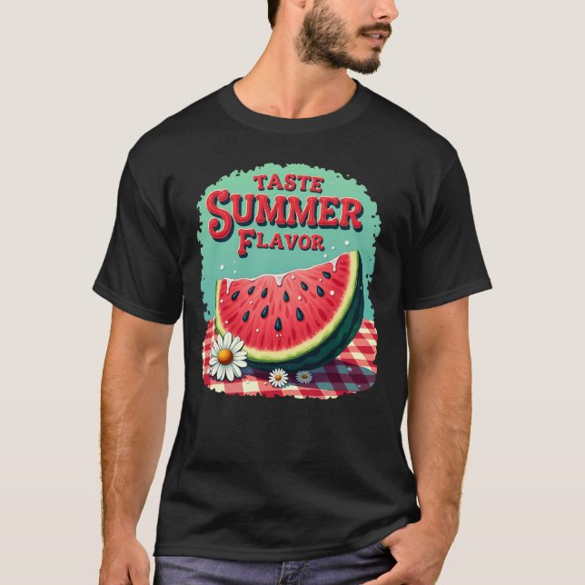 Taste Summer Flavor Watermelon T-Shirt  (Frente)