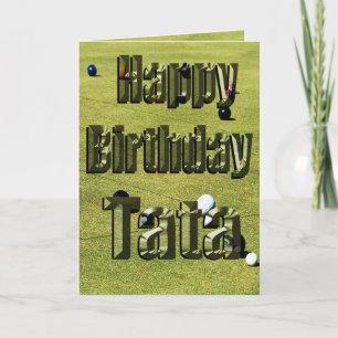 Tata Happy Birthday Lawn Bowls - Cartão de Anivers