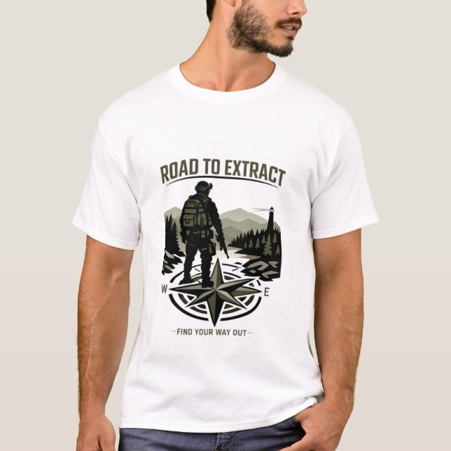Tática de Sobrevivência Raid - Camiseta de Gamer M (Frente)