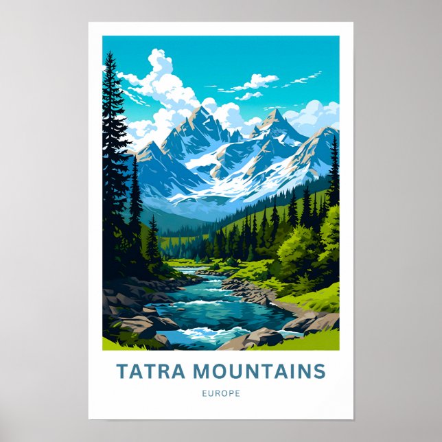 Tatra Montanhas Europe Viagem Impressão (Frente)
