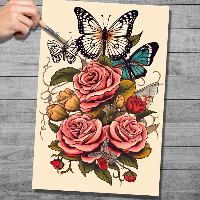 Tatuagem 4 Papel de Decoupage (Criador carregado)