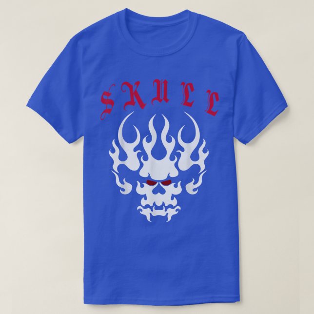 Tatuagem Caveira Morte Esqueleto T-Shirt (Frente do Design)