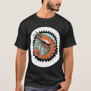 Tatuagem Clássica Flash Shrimp T-Shirt