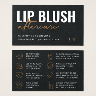 Tatuagem de Blush de Lip Preto Premium com Lip Pre