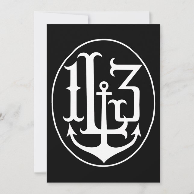 Tatuagem De Crest De 13 Âncoras Tatuagem De Gótico (Frente)