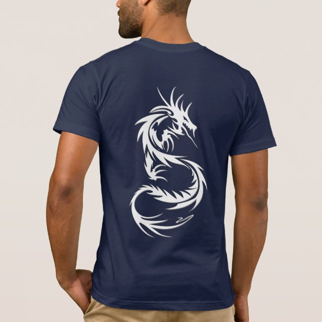 Tatuagem do Dragão Trending Style T-Shirt (Verso)