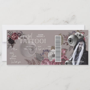 Tatuagem EDITÁVEL Presente de Aniversário Cartão V