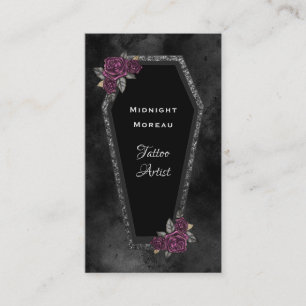 Tatuagem Gótica Artista QR Code Cartão de visita