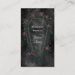 Tatuagem Gótica Artista QR Code Cartão de visita