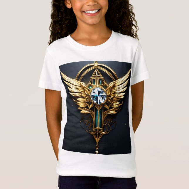 Tatuagem T-Shirt Design de Wing Wing de Estilo Fut (Frente)