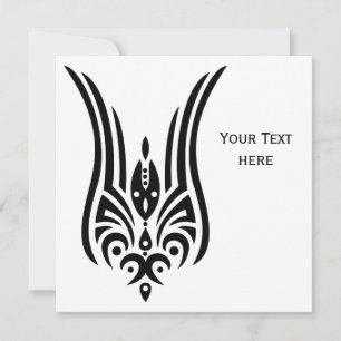 Tatuagem Tribal PRETA - tulipa + suas ideias