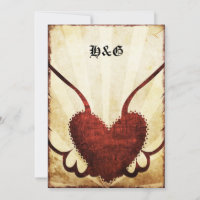 Tatuagem urbano convites voados do casamento do
