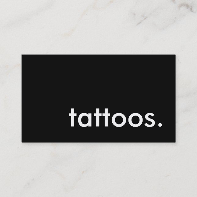 tatuagens. cartão de perfurador da lealdade (Frente)