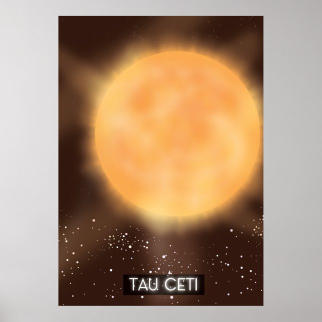 Tau Ceti Space Art poster (Frente)