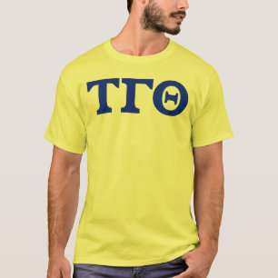 Tau Gamma Theta Letters T-Shirt - Amarelo